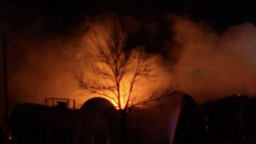 Evacuations underway after freight train derails, catches fire in Minnesota