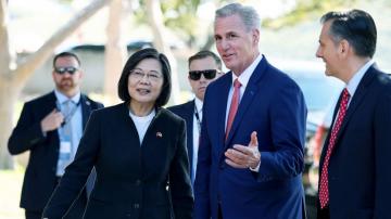 McCarthy meets with Taiwan's president as tensions mount between Washington, Beijing