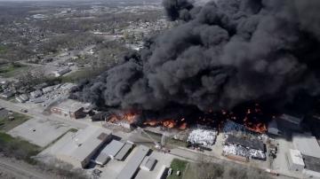Over 2,000 residents ordered to evacuate after fire ignites at recycling plant
