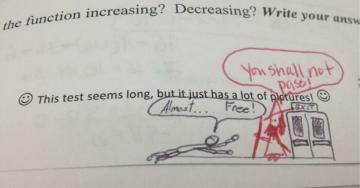 Teachers leaving personal marks on students’ tests gets an A+ (30 Photos)