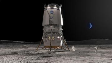 NASA picks Bezos' Blue Origin to build lunar landers for moonwalkers