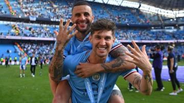 Manchester City: Kyle Walker says Premier League champions 'are not finished' as they target Treble