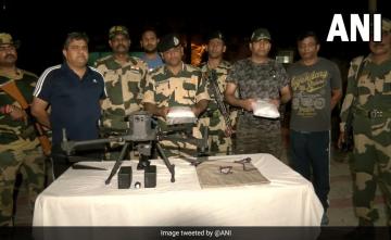 Border Security Force Shot Down Pak Drone Carrying Drugs In Punjab
