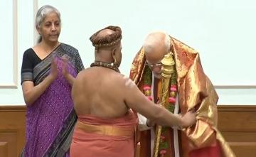 Watch: Seers Hand Over 'Sengol' To PM Ahead Of New Parliament Opening