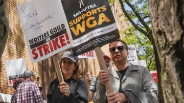 Hollywood actors guild votes to authorize strike, as writers strike continues