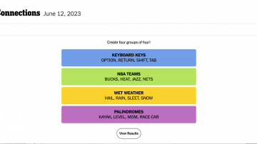 Try ‘Connections’ If You’re Bored With Wordle