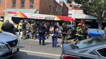 16 people injured in multi-vehicle crash involving city bus: Fire officials