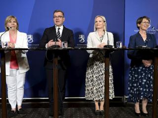 Finland's conservative party picks ministers for right-wing coalition government