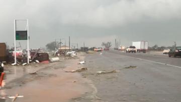 Tornado strikes tiny Texas town, killing at least 4, amid cross-country storms