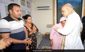 Amit Shah Meets Survivors Of Rajouri Terror Attack In Jammu and Kashmir