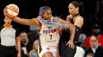 Wilson scores 28, Plum adds 26 to help Aces beat Fever