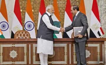 India, Egypt Sign Deal To Elevate Relations To "Strategic Partnership"