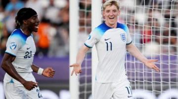 England U21s 1-0 Portugal U21s: Anthony Gordon scores winner to seal semi-final spot