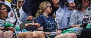 MLB's Sarah Langs, who has ALS, honored at Yankees game on anniversary of Lou Gehrig's famous speech