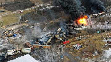 Norfolk Southern says other companies should share blame in fiery Ohio derailment
