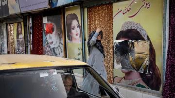 The Afghan Taliban say they banned beauty salons because they offered forbidden services