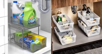 Declutter Your Cabinets For Good With These Under-Sink Storage Products