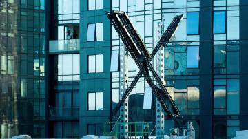 Brightly flashing 'X' sign removed from the former Twitter's San Francisco headquarters