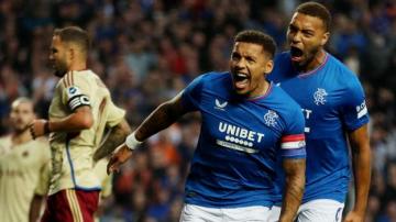 Rangers 2-1 Servette: Hosts earn Champions League qualifying advantage over 10-man Swiss side