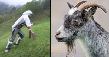 Man becomes a goat for three days to escape human stress