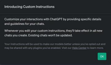ChatGPT’s ‘Custom Instructions’ Are Free for Everyone Now