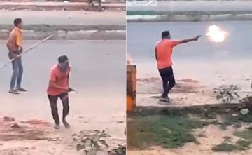 Video Shows Rioter Firing Shots During Violence Near Gurugram