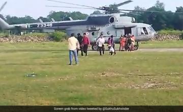 Watch: Chopper Rescues Stranded Residents In Rain-Battered Himachal Pradesh