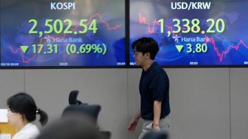 Stock market today: Asian shares mostly decline after Wall Street drops on higher bond yields