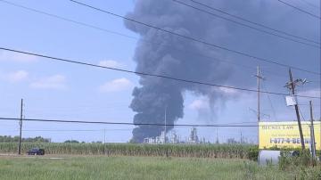 Evacuations underway after chemical leak, fire at refinery