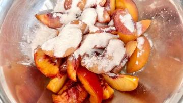 Bake Your Overripe Peaches Into This Crisp