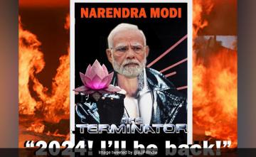 "2024, I'll Be Back": BJP's New Poster Has A Terminator Reference