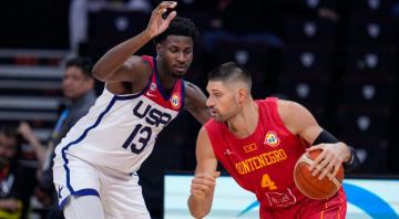 USA overcomes tough test and rallies to beat Montenegro at FIBA World Cup