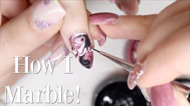 How to Marble Gels! | Nail Art Tutorial