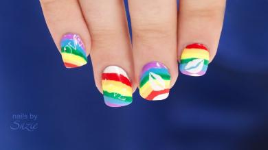 Rainbow Nails for Grant!