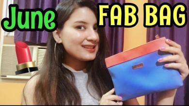 JUNE FAB BAG 2018 Unboxing | Sugar Cosmetic Blossom Kochhar Kronokare Luis & Luth | Nukhrewali