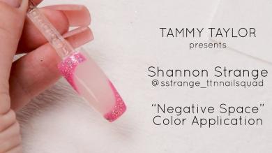  Nail Art | Negative Space Color Application | Shannon Strange | Tammy Taylor Nails