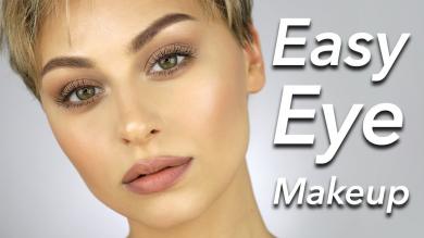 Easy Eye makeup Tutorial for Beginners No Eyeliner | Alexandra Anele