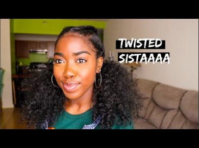 Natural Hair Twisted Sista Tutorial!