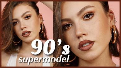 90LAR SPER MODEL MAKYAJI | 90s SUPERMODEL MAKEUP TUTORIAL