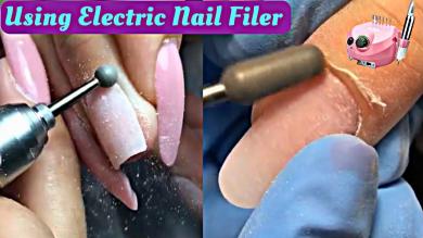 How To Clean And File Your Nails Using Electric Nail Filer 