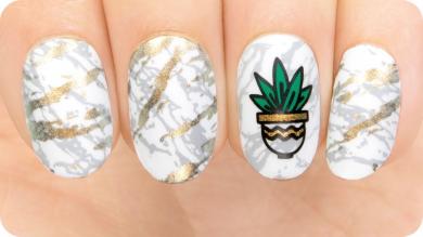 MoYou London Tutorial Marble Nails 