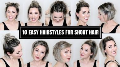 10 EASY HAIRSTYLES FOR SHORT HAIR | CHLOE BROWN