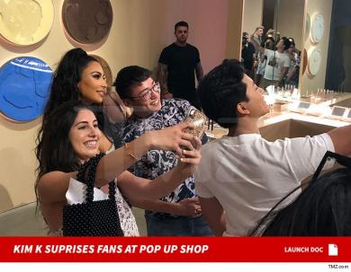 Kim Kardashian West Pops In for Event at Her L.A. Pop-Up Shop