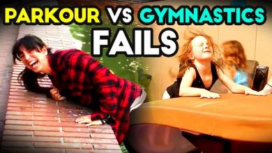 PARKOUR VS GYMNASTICS | Funny Fails | Epic Fail Compilation | 2018