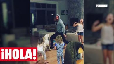 Imposible no rerse! El baile de CHRIS HEMSWORTH con sus hijos a ritmo de Miley Cyrus
