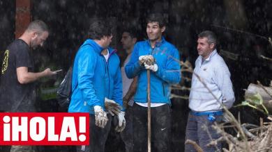 Rafa Nadal, un voluntario ms en las labores de limpieza tras las inundaciones en Mallorca