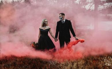 This Haunting Wedding Shoot Takes "Goth-Chic" to a Whole New, Sexy Level
