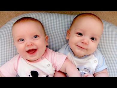 Try Not To Laugh Funny Twin Babies Laughing Compilation 2018