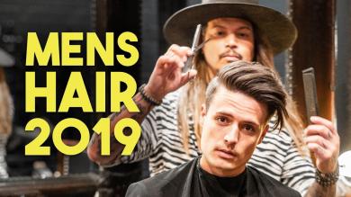 Mens Hair | Modern Side Swept Haircut & Style Tutorial 2019