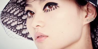Spotted Backstage at Dior: Anime Twiggy Liner and a Genius Trick for Low Ponytails